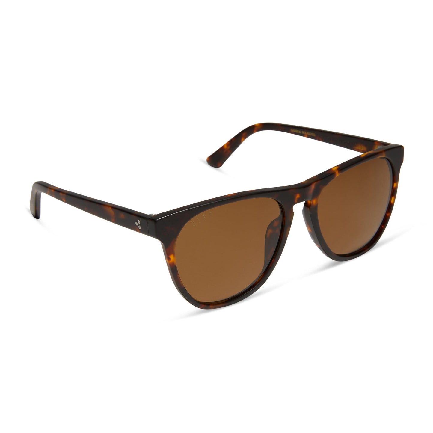 DARREN - MATTE RICH TORTOISE + BROWN + POLARIZED SUNGLASSES