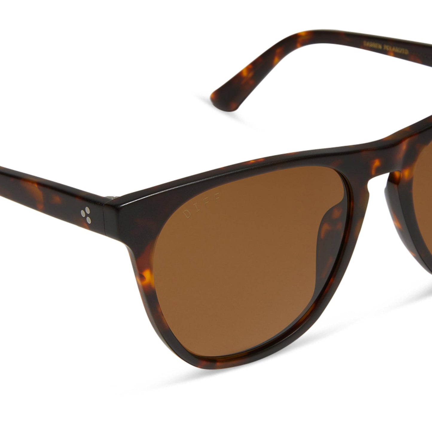 DARREN - MATTE RICH TORTOISE + BROWN + POLARIZED SUNGLASSES