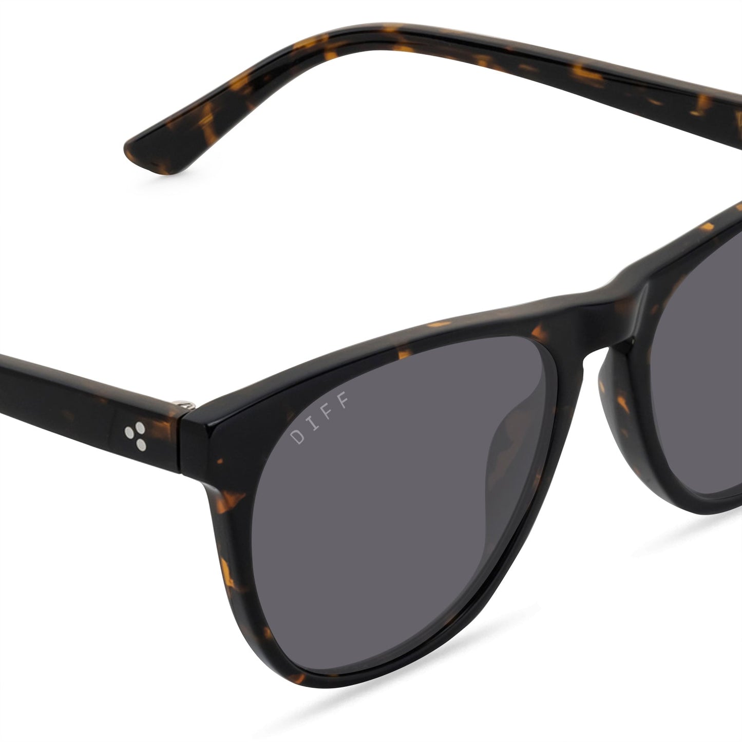 DARREN - SHADOW TORTOISE + GREY POLARIZED SUNGLASSES