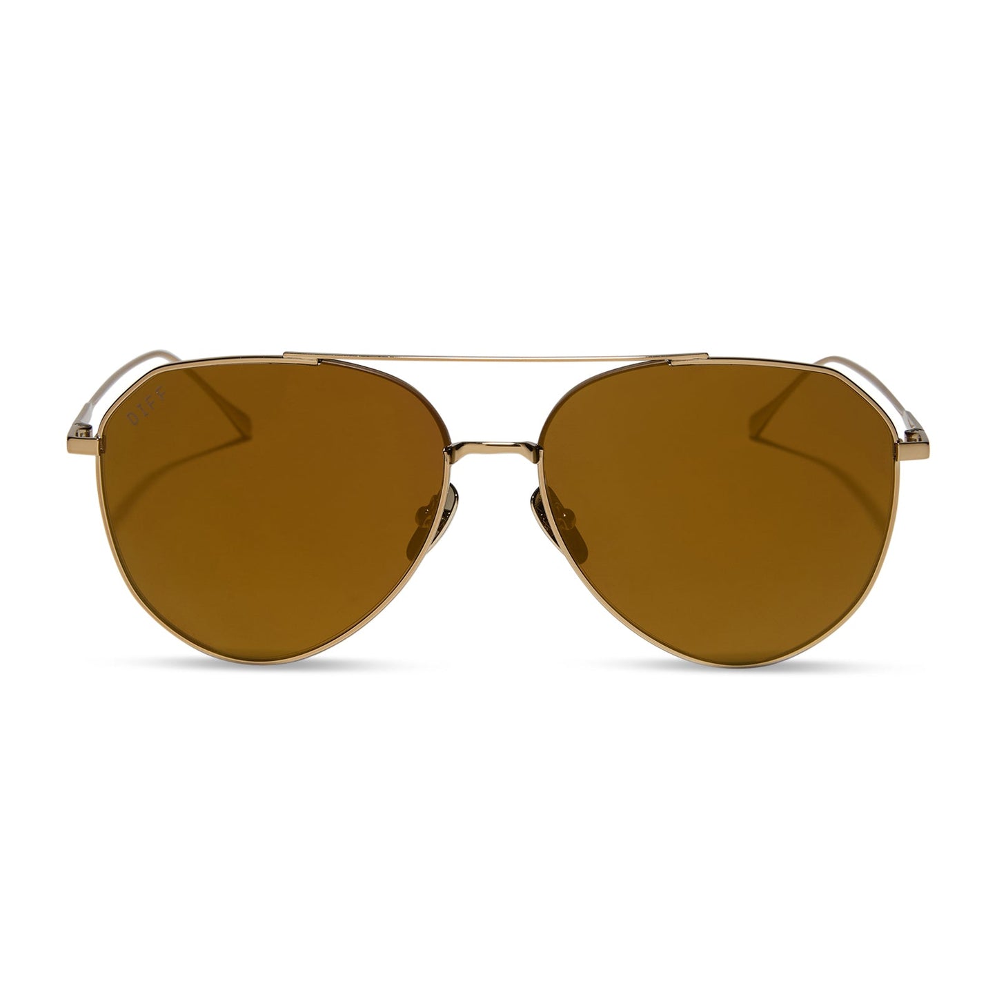 DASH - COPPER METAL + BROWN GOLD FLASH + POLARIZED SUNGLASSES