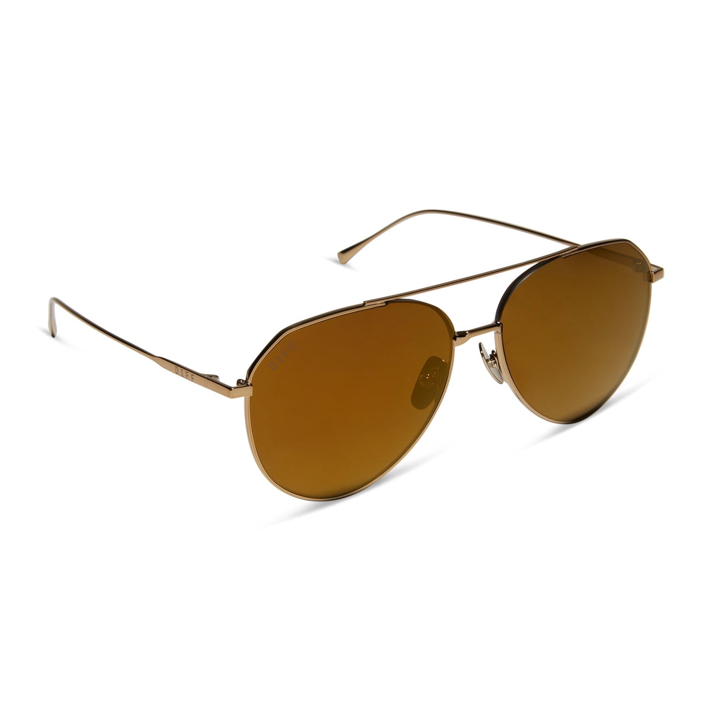 DASH - COPPER METAL + BROWN GOLD FLASH + POLARIZED SUNGLASSES