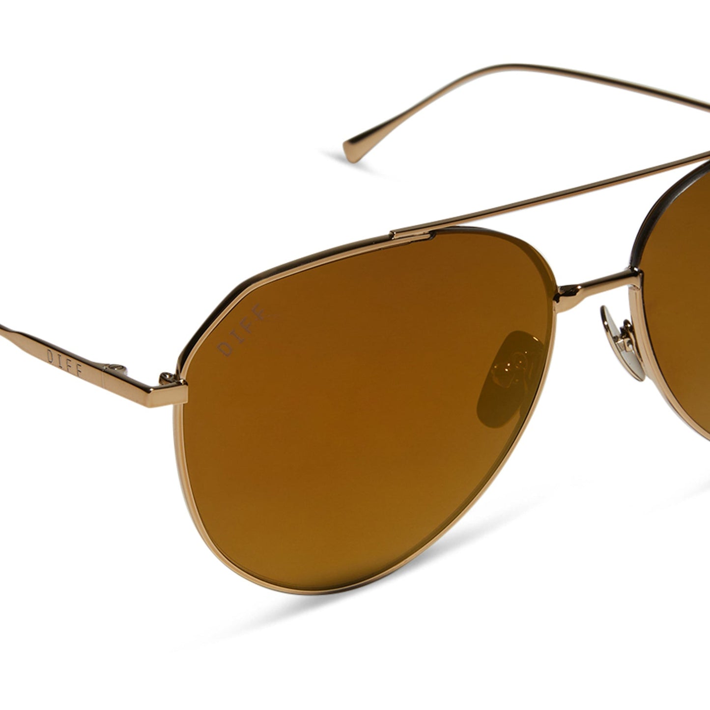 DASH - COPPER METAL + BROWN GOLD FLASH + POLARIZED SUNGLASSES