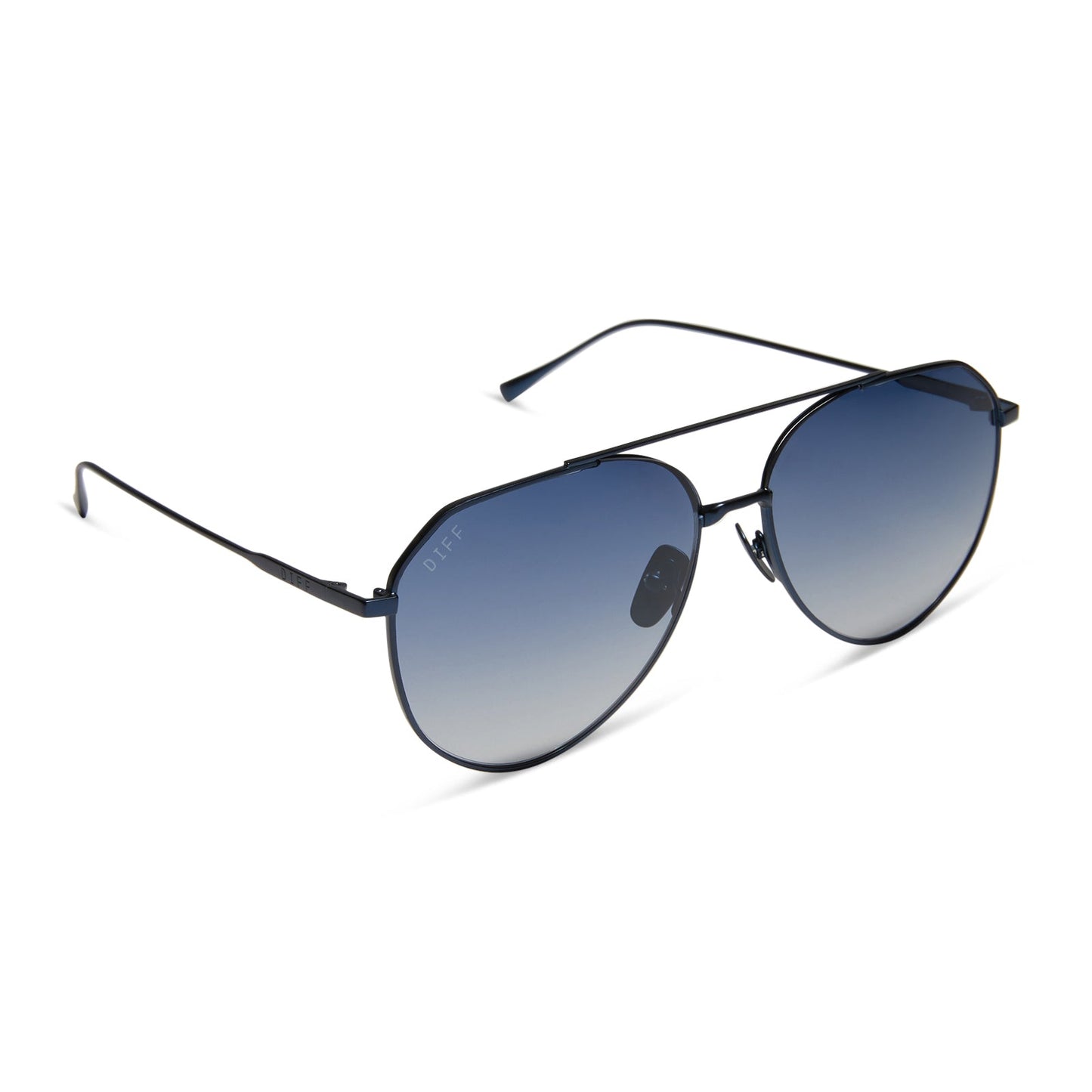 DASH - DEEP NAVY METAL + AEGEAN BLUE FLASH SUNGLASSES