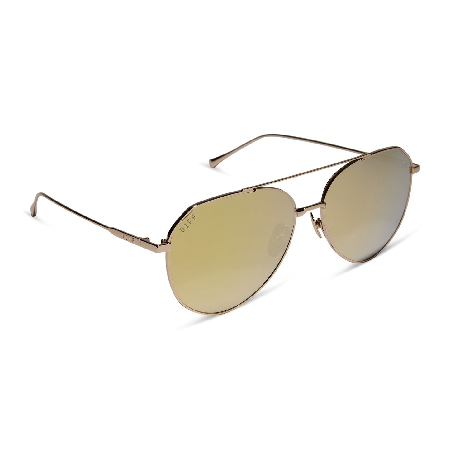 DASH - GOLD + BRILLIANT GOLD MIRROR + POLARIZED SUNGLASSES