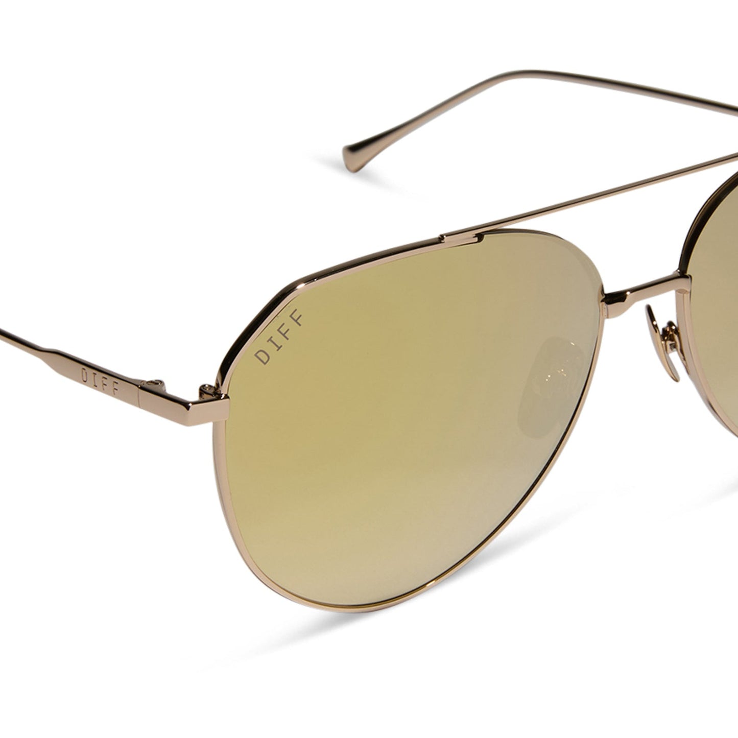 DASH - GOLD + BRILLIANT GOLD MIRROR + POLARIZED SUNGLASSES