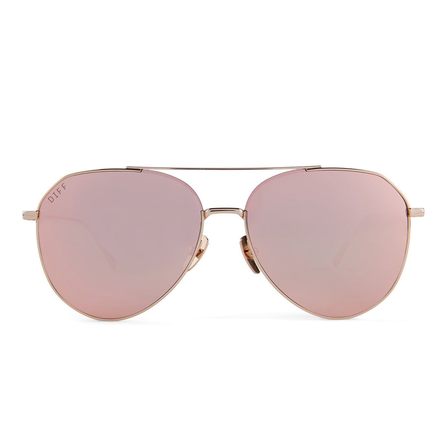 DASH - GOLD + PEACH MIRROR SUNGLASSES