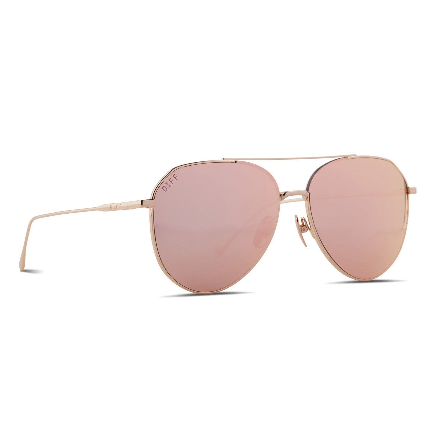 DASH - GOLD + PEACH MIRROR SUNGLASSES