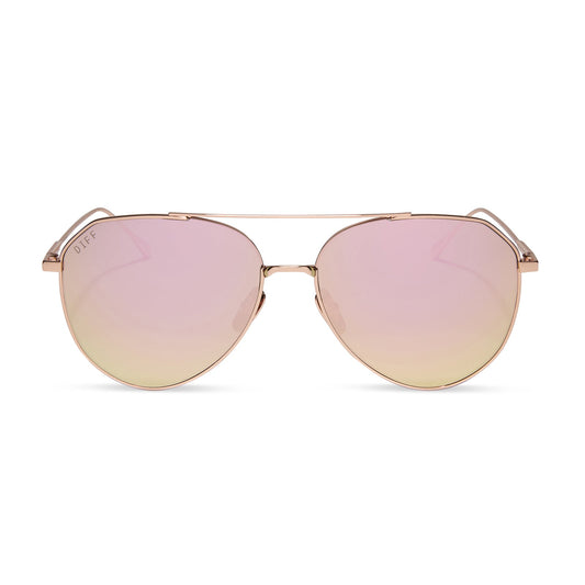 DASH - ROSE GOLD + CHERRY BLOSSOM MIRROR + POLARIZED SUNGLASSES