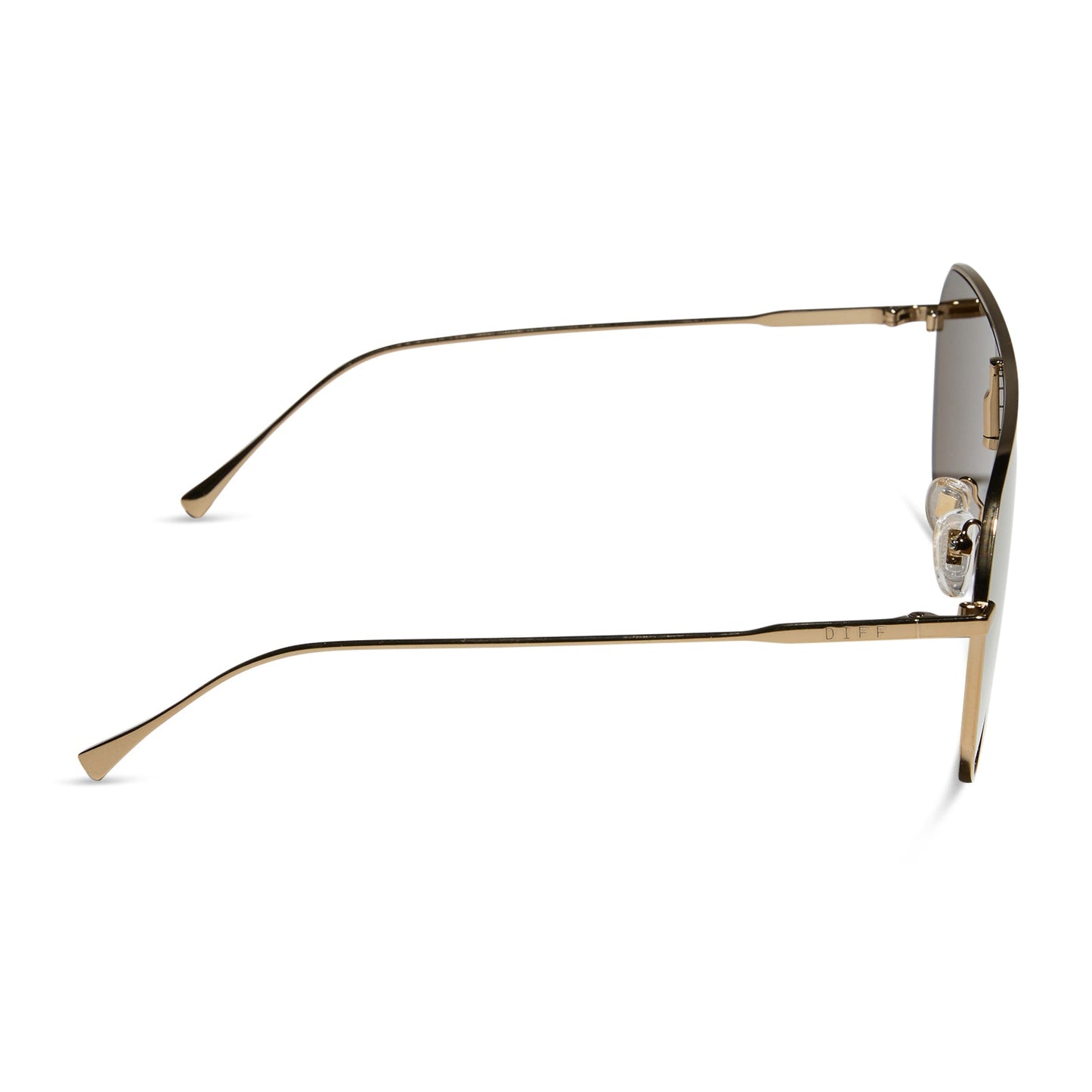 DASH SHIELD - COPPER METAL + BROWN GOLD FLASH SUNGLASSES