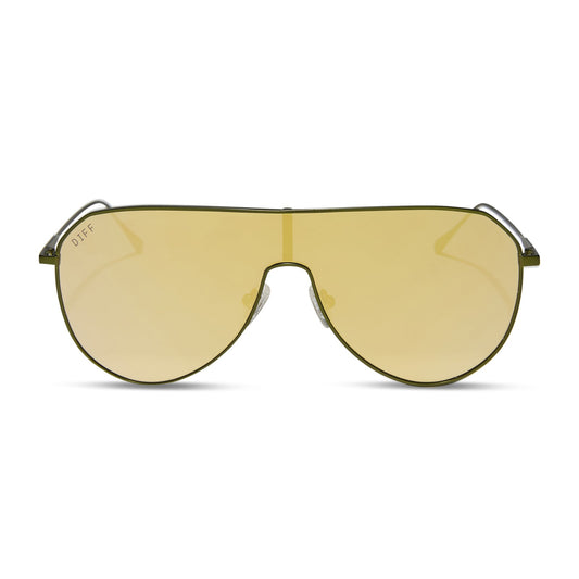 DASH SHIELD - MOSS METAL + MOSS MIRROR SUNGLASSES