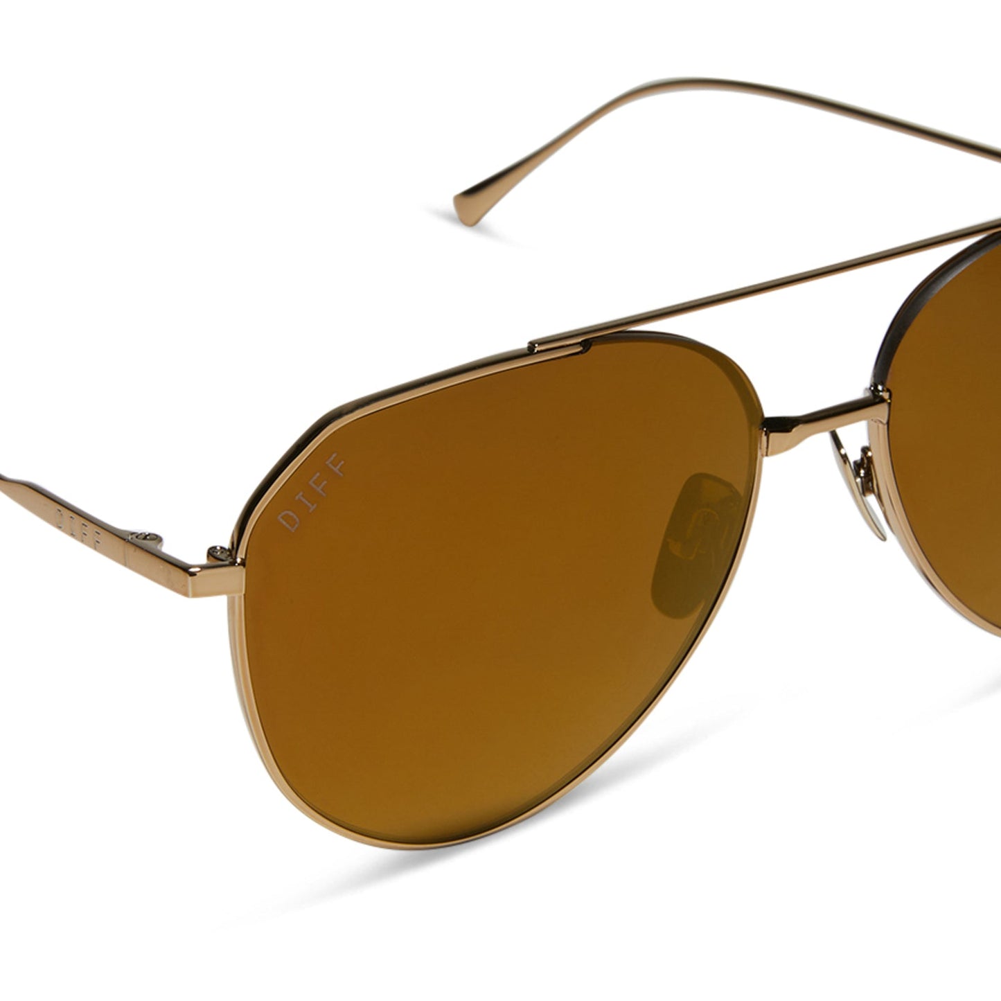 DASH XS - COPPER METAL + BROWN GOLD FLASH + POLARIZED SUNGLASSES