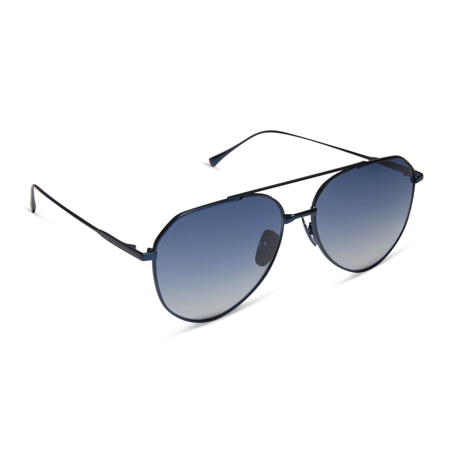 DASH XS - DEEP NAVY METAL + AEGEAN BLUE FLASH SUNGLASSES