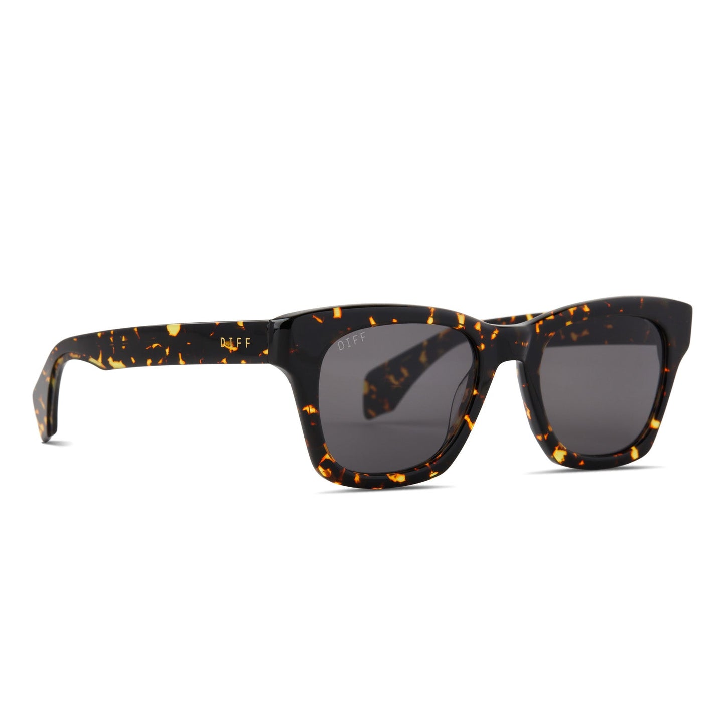 DEAN - FIERY TORTOISE + GREY + POLARIZED SUNGLASSES