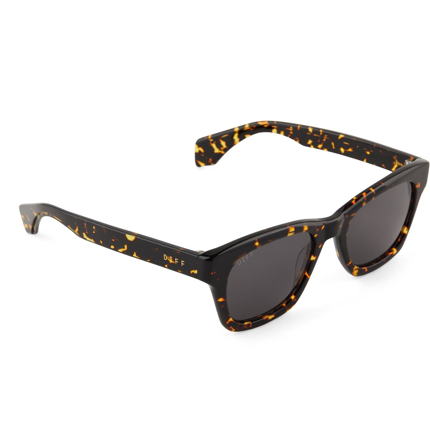 DEAN - FIERY TORTOISE + GREY + POLARIZED SUNGLASSES