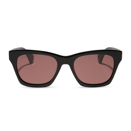 DEAN XL - BLACK + MAUVE + POLARIZED SUNGLASSES