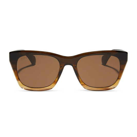 DEAN XL - MOCHA + BROWN + POLARIZED SUNGLASSES