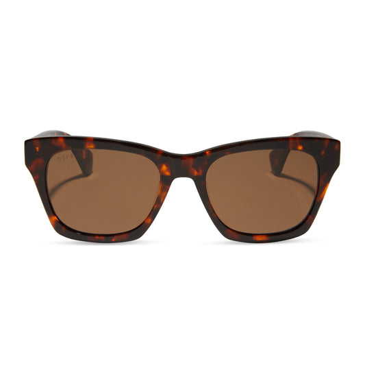 DEAN XL - RICH TORTOISE + BROWN + POLARIZED SUNGLASSES