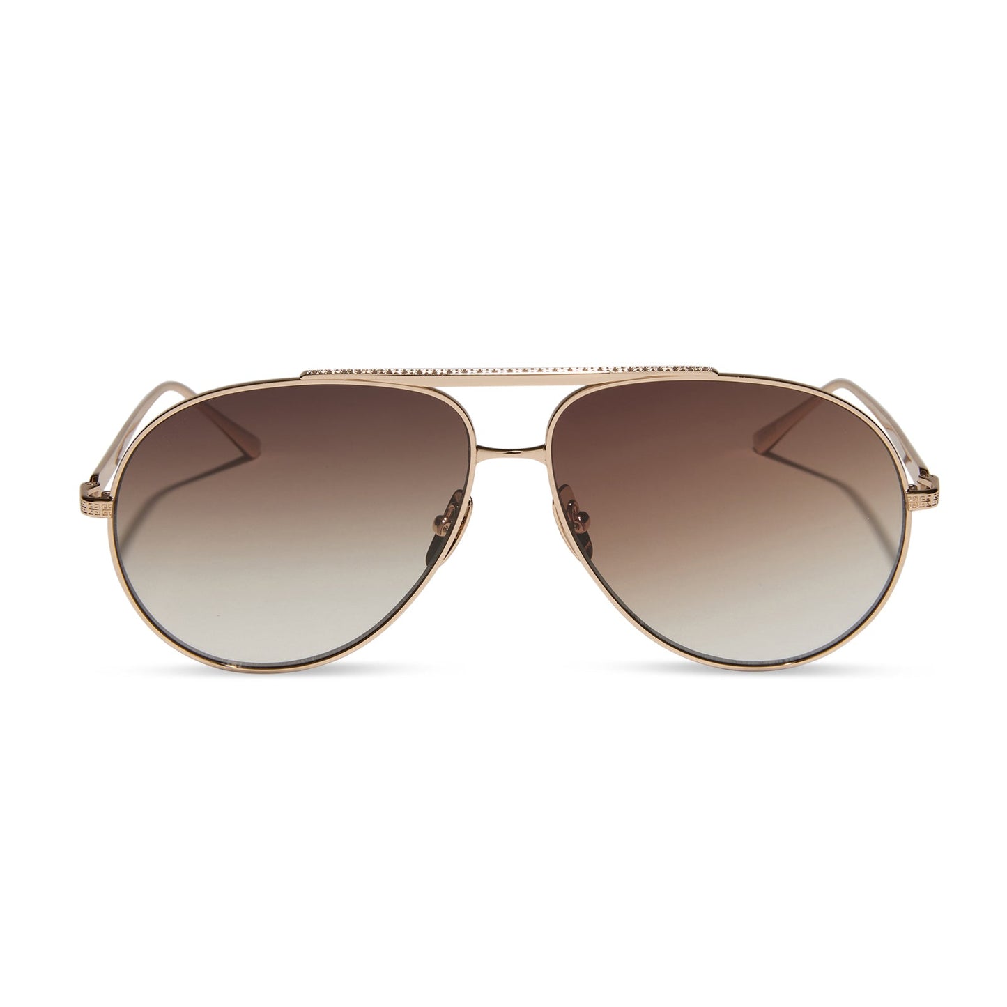 JESSIE JAMES DECKER - DENVER + GOLD + BROWN GRADIENT SUNGLASSES