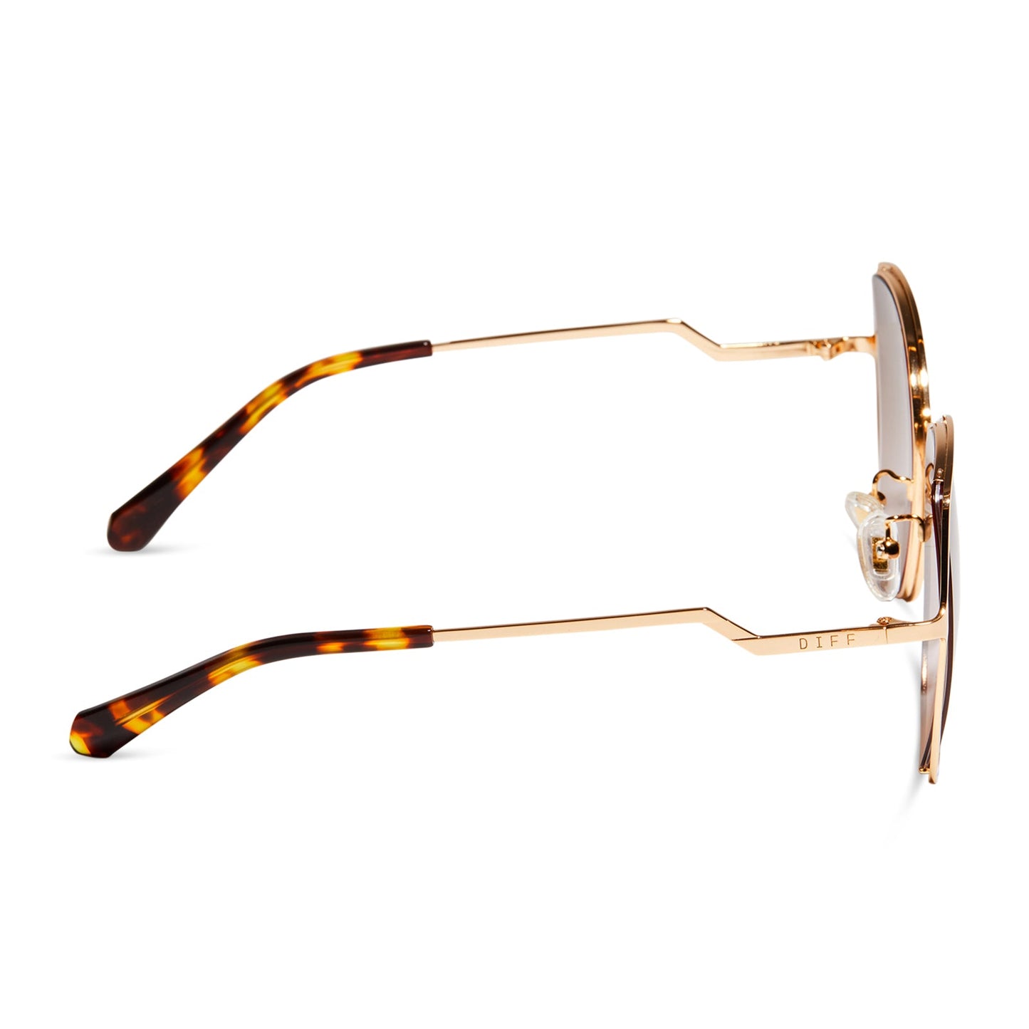 DONNA III - GOLD + BROWN GRADIENT POLARIZED SUNGLASSES