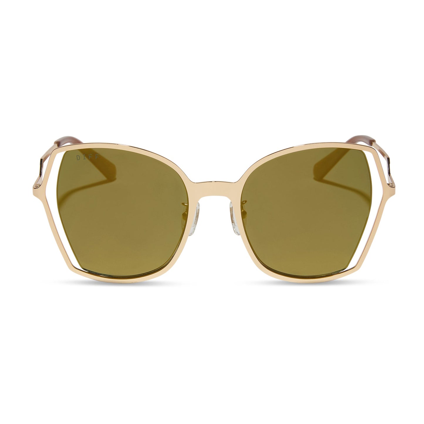 DONNA III - GOLD + MOSS MIRROR + POLARIZED SUNGLASSES