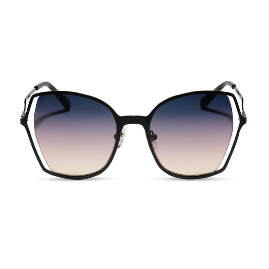 DONNA III - MATTE BLACK + TWILIGHT GRADIENT SUNGLASSES