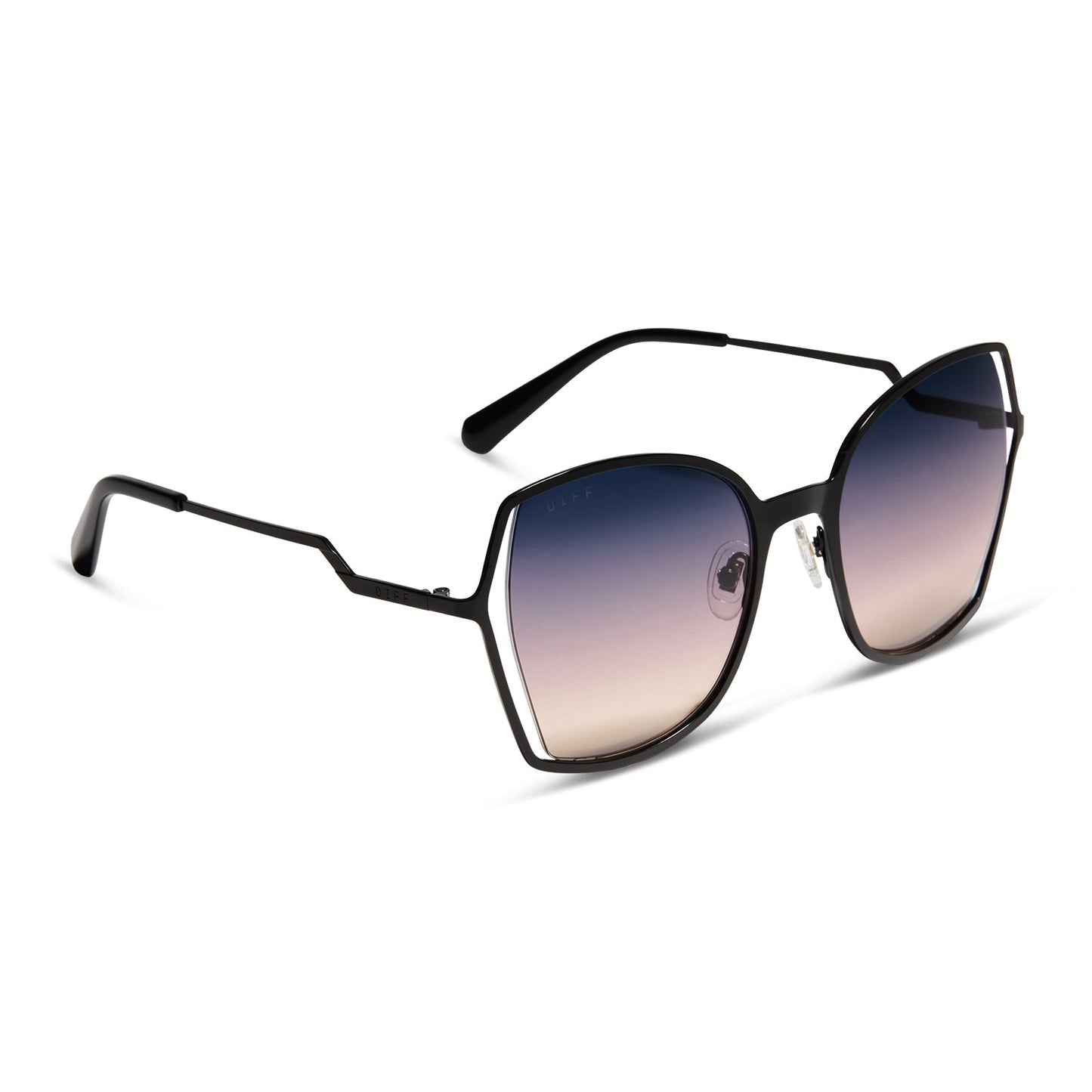 DONNA III - MATTE BLACK + TWILIGHT GRADIENT SUNGLASSES