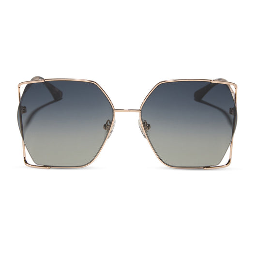 DONNA IV - CHAMPAGNE + GREY GRADIENT SUNGLASSES