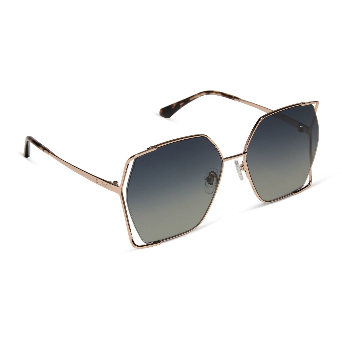 DONNA IV - CHAMPAGNE + GREY GRADIENT SUNGLASSES