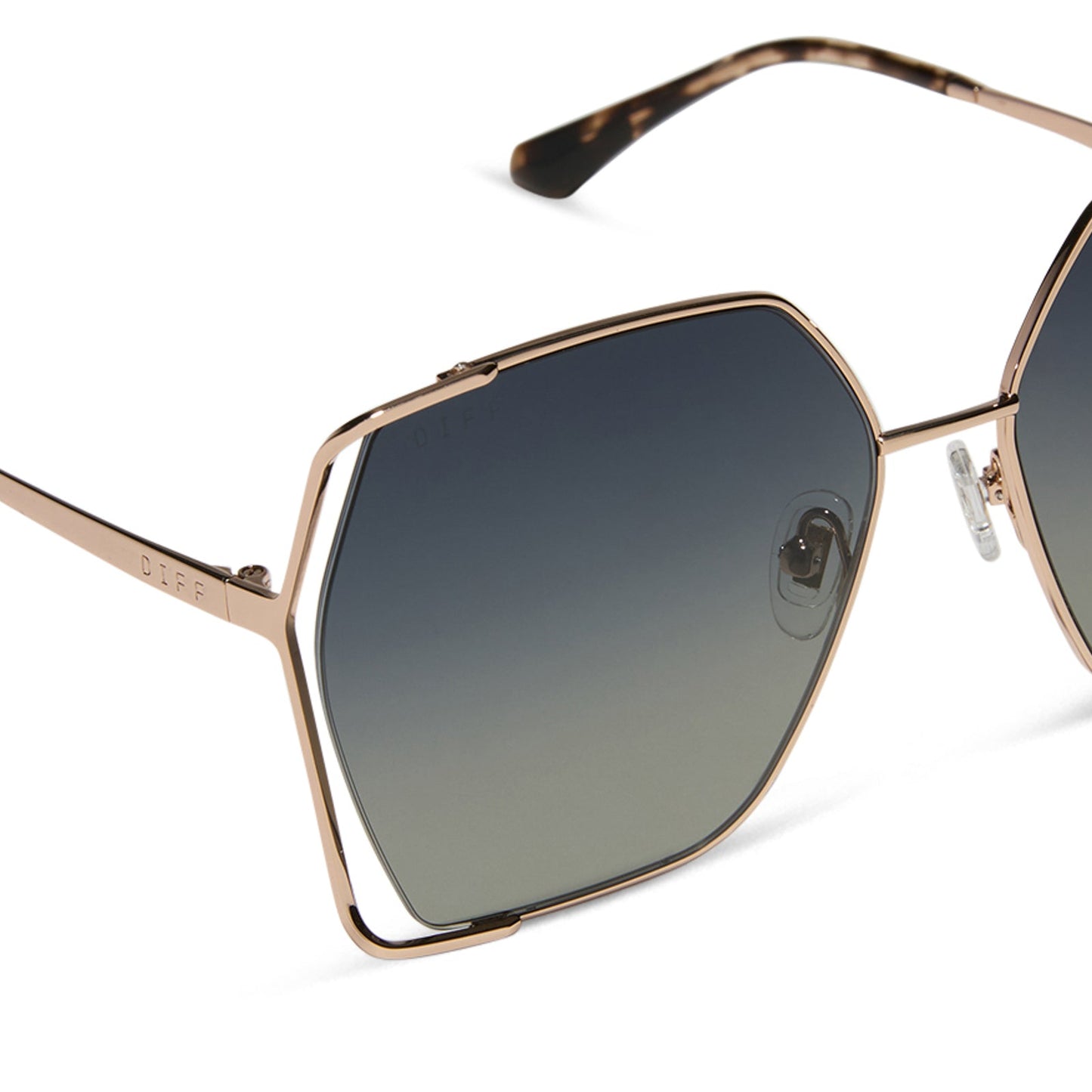 DONNA IV - CHAMPAGNE + GREY GRADIENT SUNGLASSES