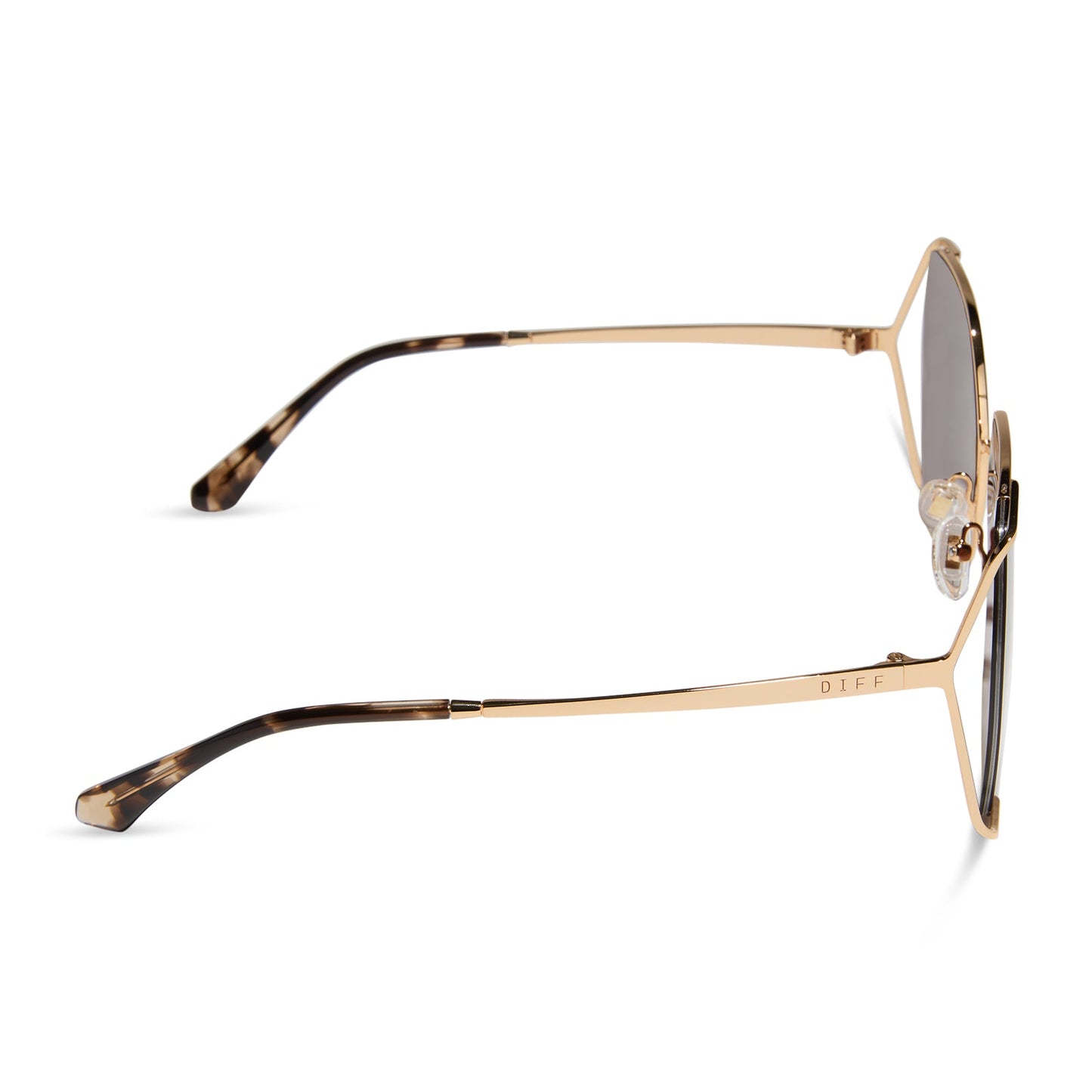 DONNA IV - GOLD + BROWN GRADIENT SUNGLASSES