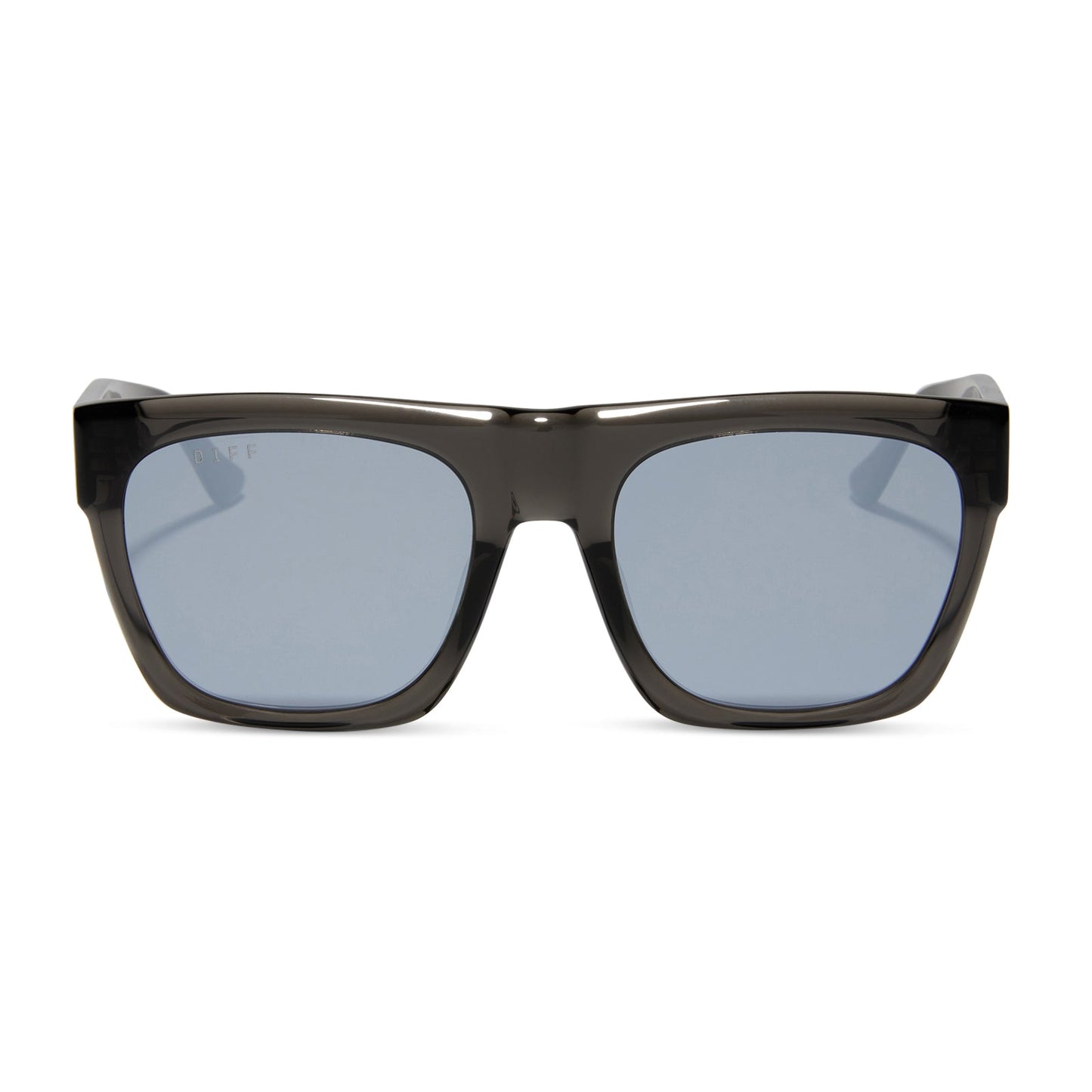 EASTON - BLACK SMOKE CRYSTAL + GREY MIRROR SUNGLASSES