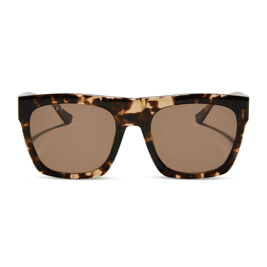 EASTON - ESPRESSO TORTOISE + BROWN SUNGLASSES