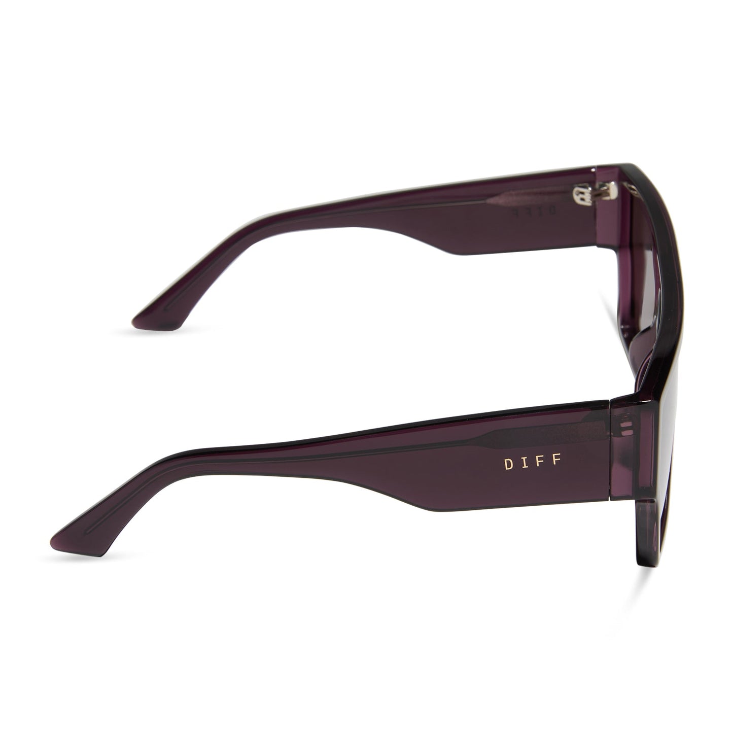 ELECTRA - AUBERGINE + AUBERGINE W SILVER FLASH SUNGLASSES