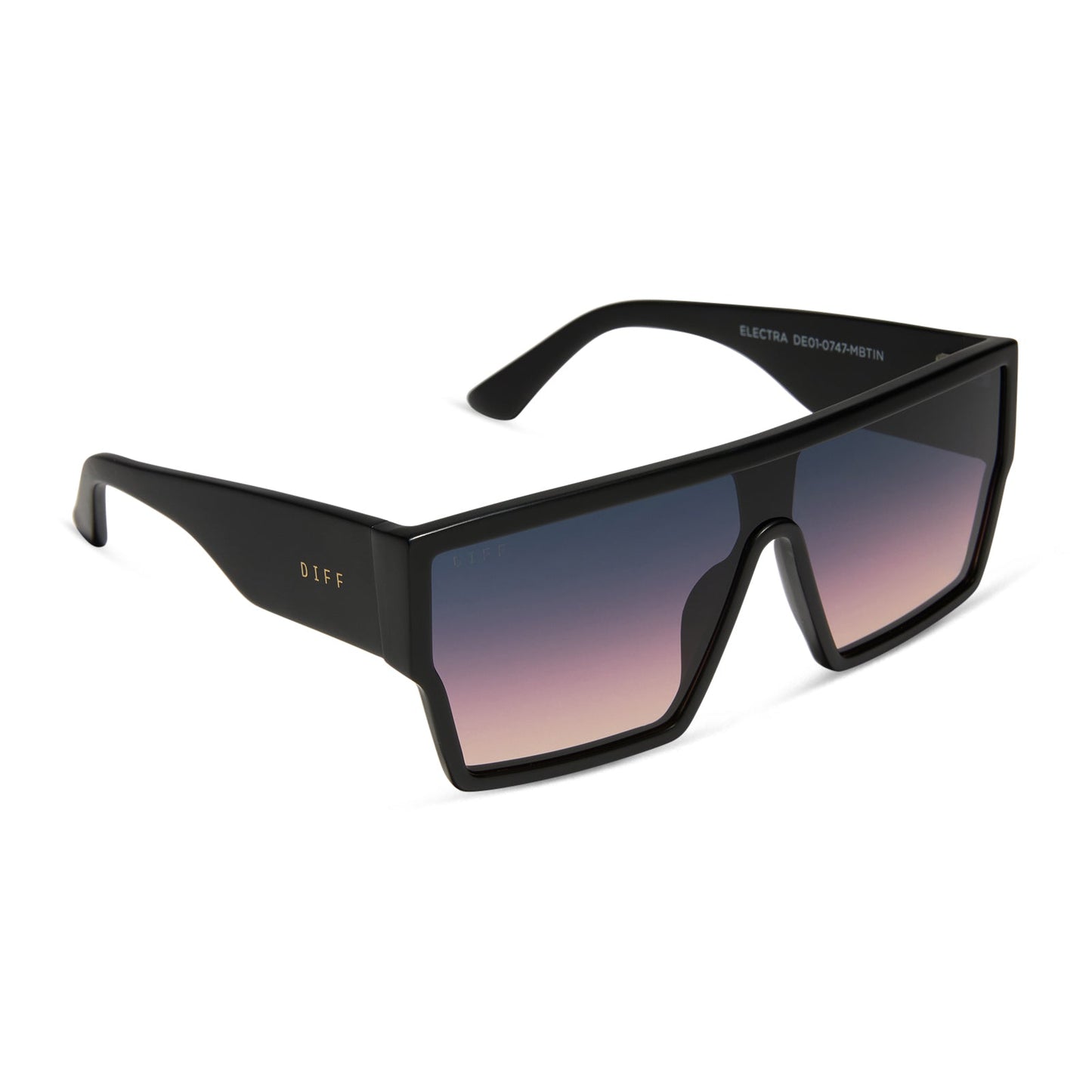 ELECTRA - MATTE BLACK + TWILIGHT GRADIENT SUNGLASSES