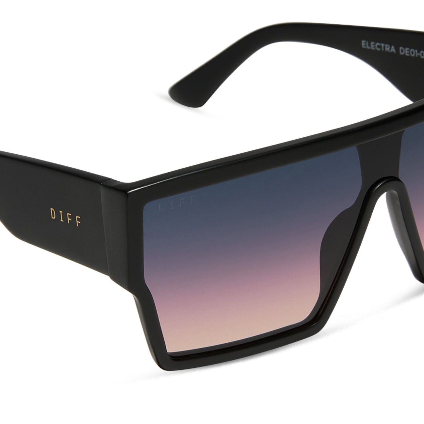 ELECTRA - MATTE BLACK + TWILIGHT GRADIENT SUNGLASSES