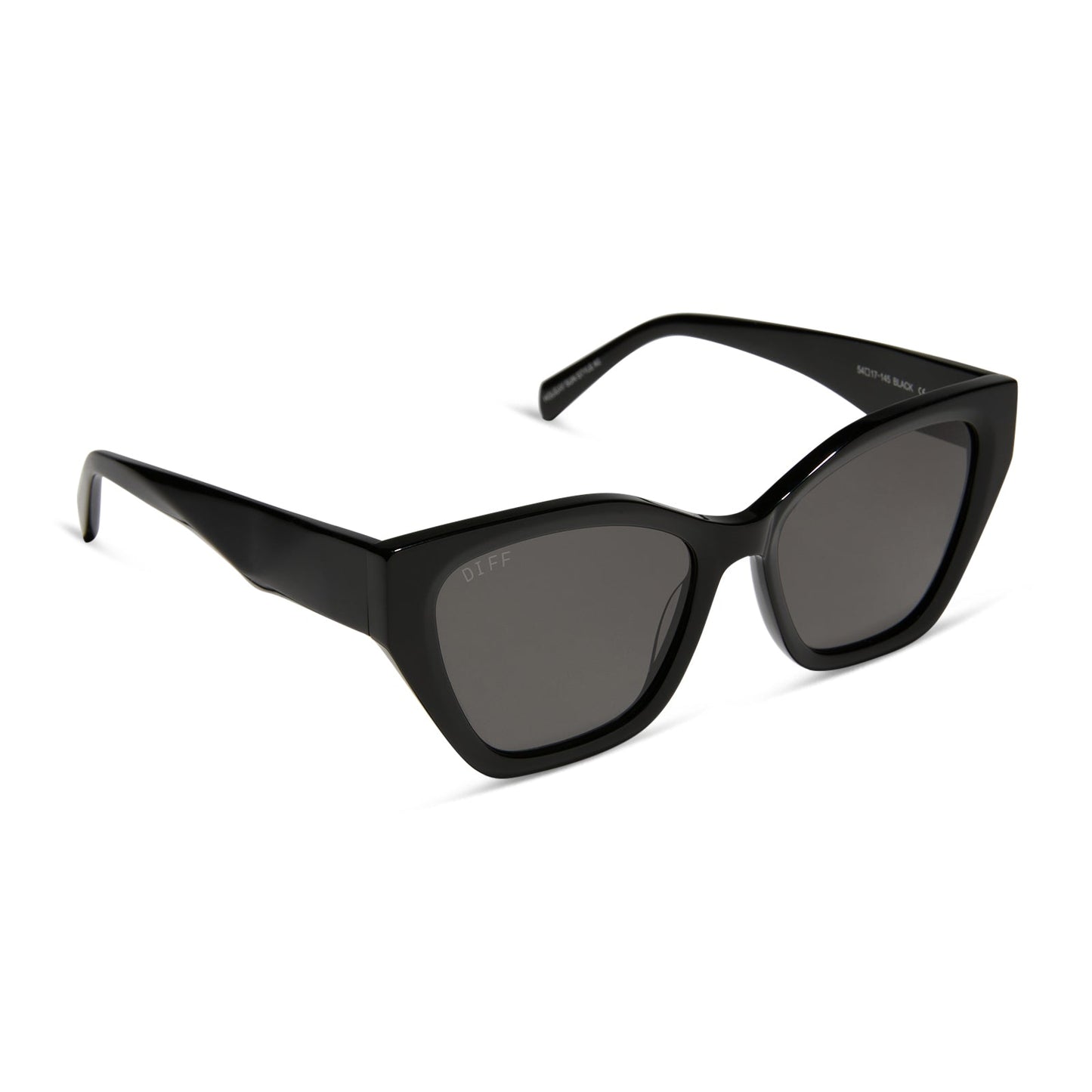 EVIE - BLACK + GREY + POLARIZED SUNGLASSES