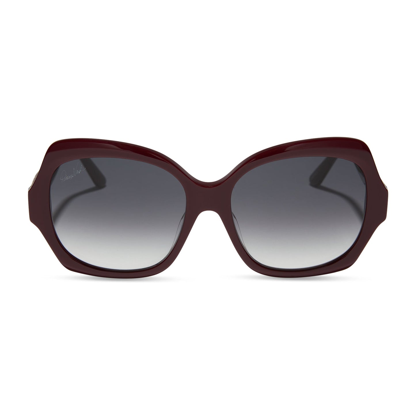 PATRICIA NASH - FARRAH II + MAROON + GREY GRADIENT SUNGLASSES