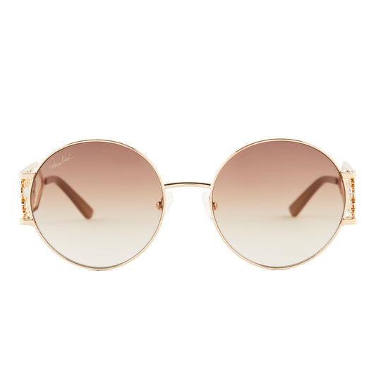 PATRICIA NASH - FAYE + SHINY GOLD + BROWN GRADIENT SUNGLASSES