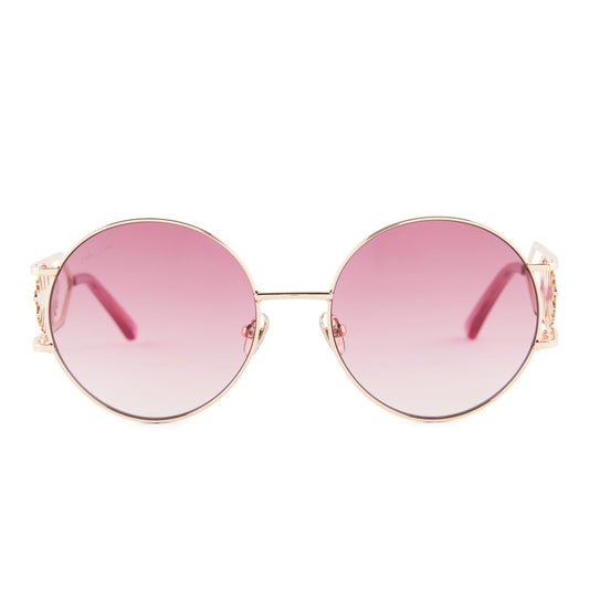 PATRICIA NASH - FAYE + SHINY GOLD + WINE GRADIENT SUNGLASSES