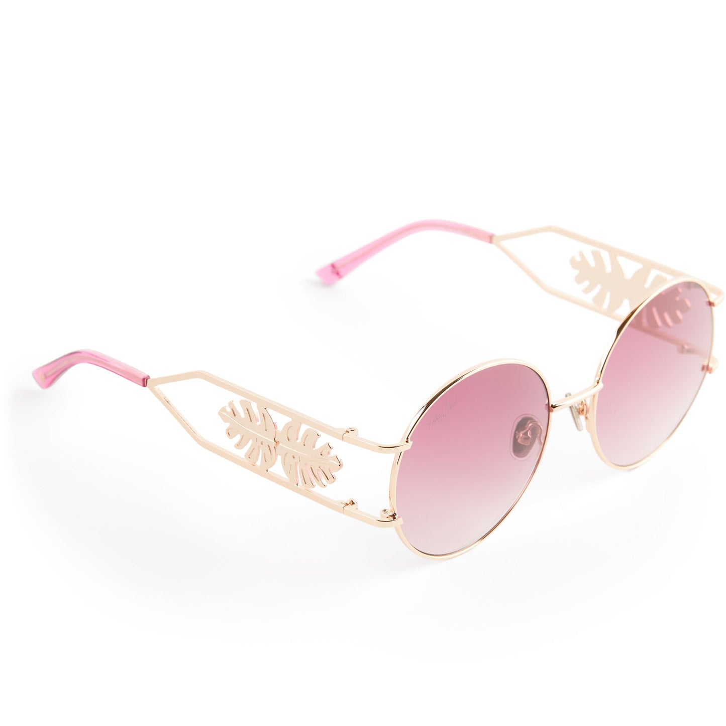 PATRICIA NASH - FAYE + SHINY GOLD + WINE GRADIENT SUNGLASSES