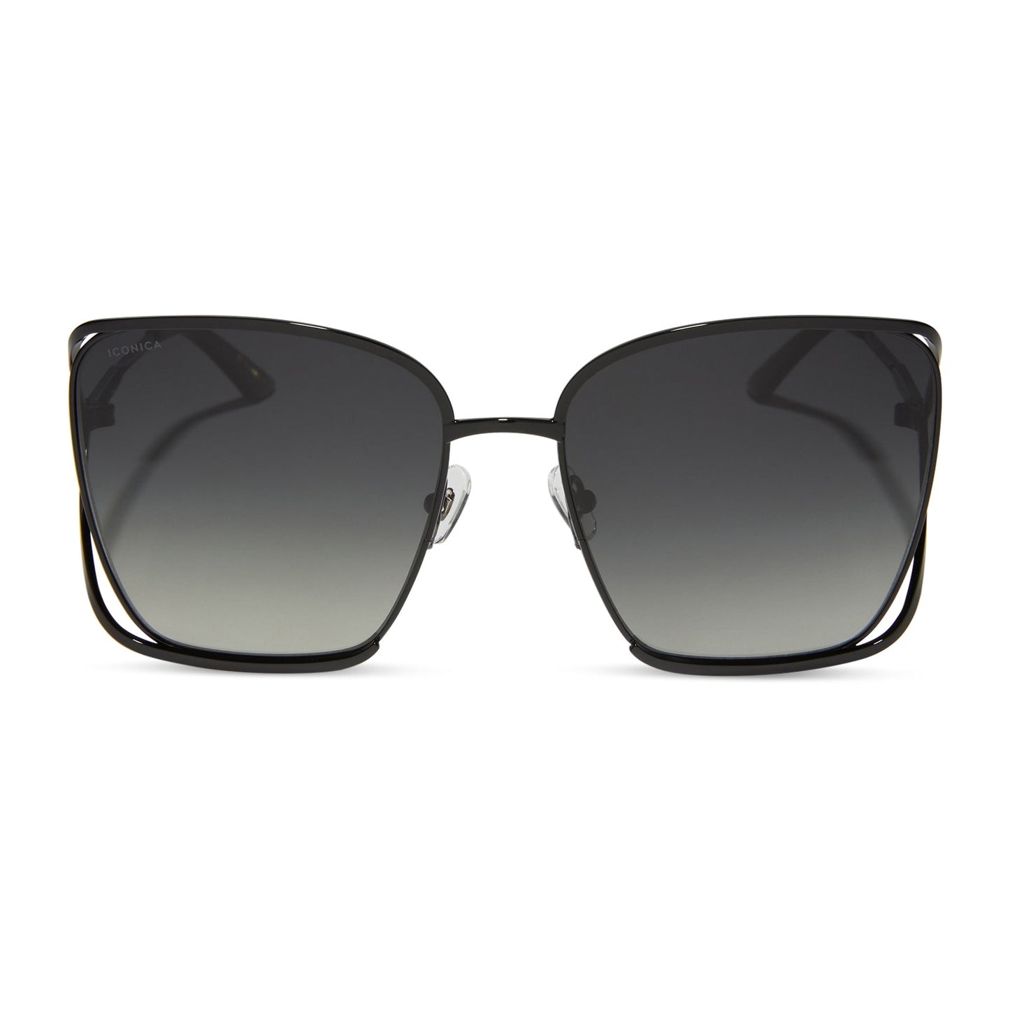 FRANCESCA - BLACK + GREY GRADIENT + POLARIZED SUNGLASSES