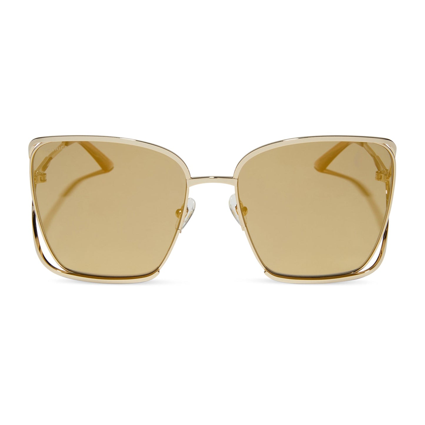 FRANCESCA - GOLD WITH CAFÉ OLE + GOLD FLASH POLARIZED SUNGLASSES