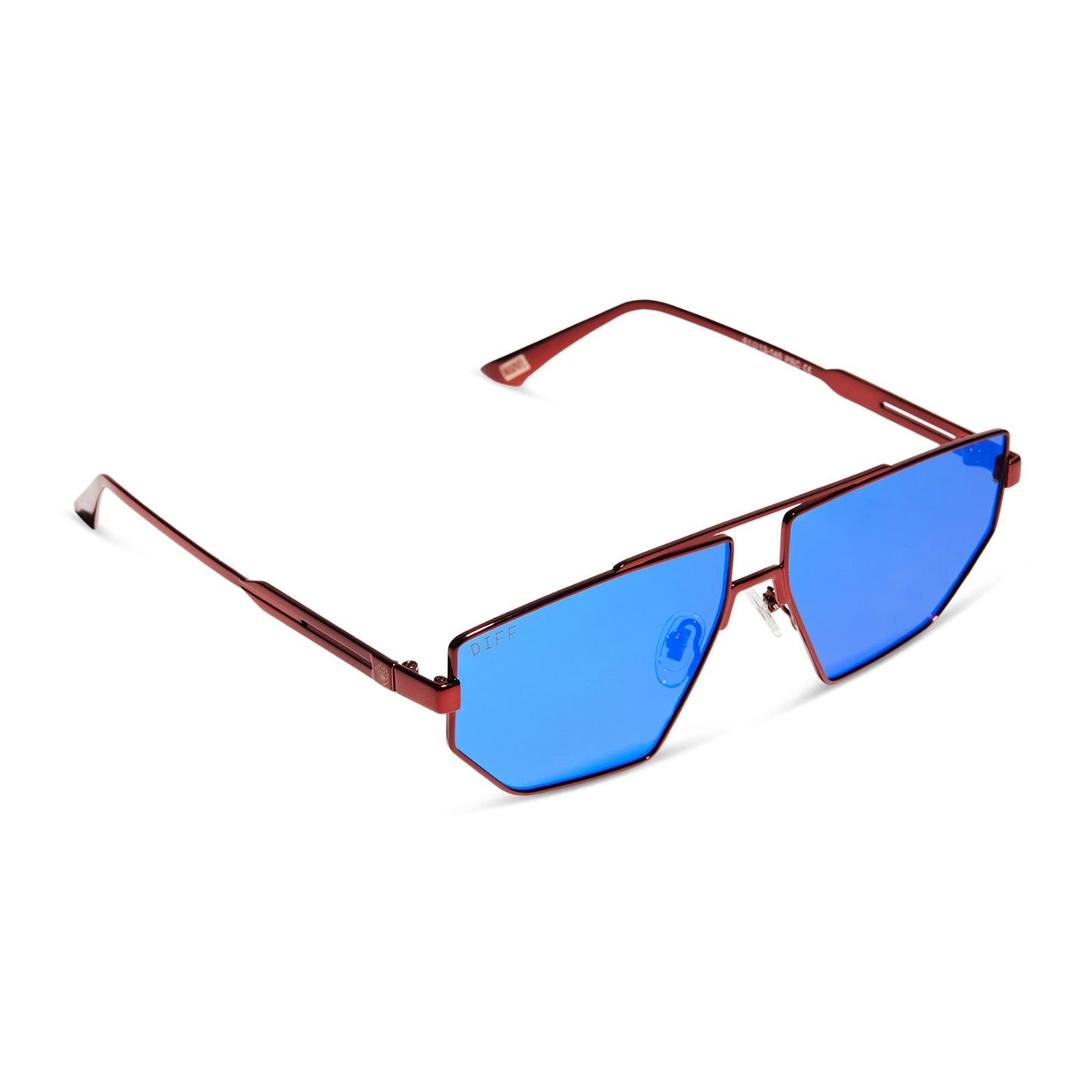 GALACTIC HEROES - METALLIC GALACTIC RED + SPACE BLUE MIRROR + POLARIZED SUNGLASSES