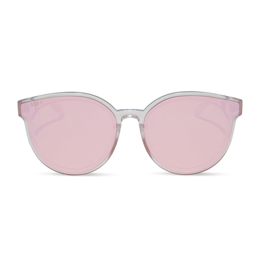 GEMMA - OPALESCENT PINK + CHERRY BLOSSOM MIRROR SUNGLASSES