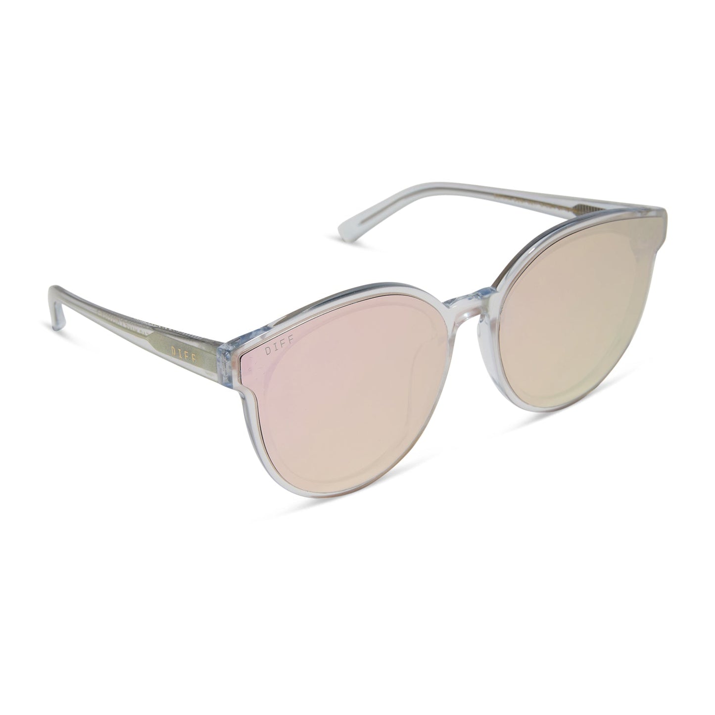 GEMMA - OPALESCENT PINK + CHERRY BLOSSOM MIRROR SUNGLASSES