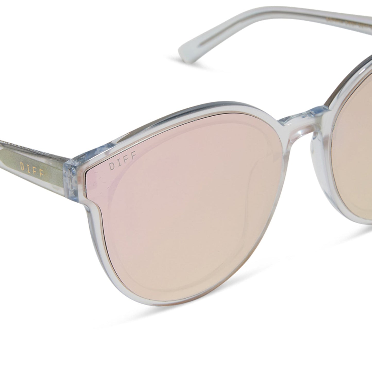 GEMMA - OPALESCENT PINK + CHERRY BLOSSOM MIRROR SUNGLASSES