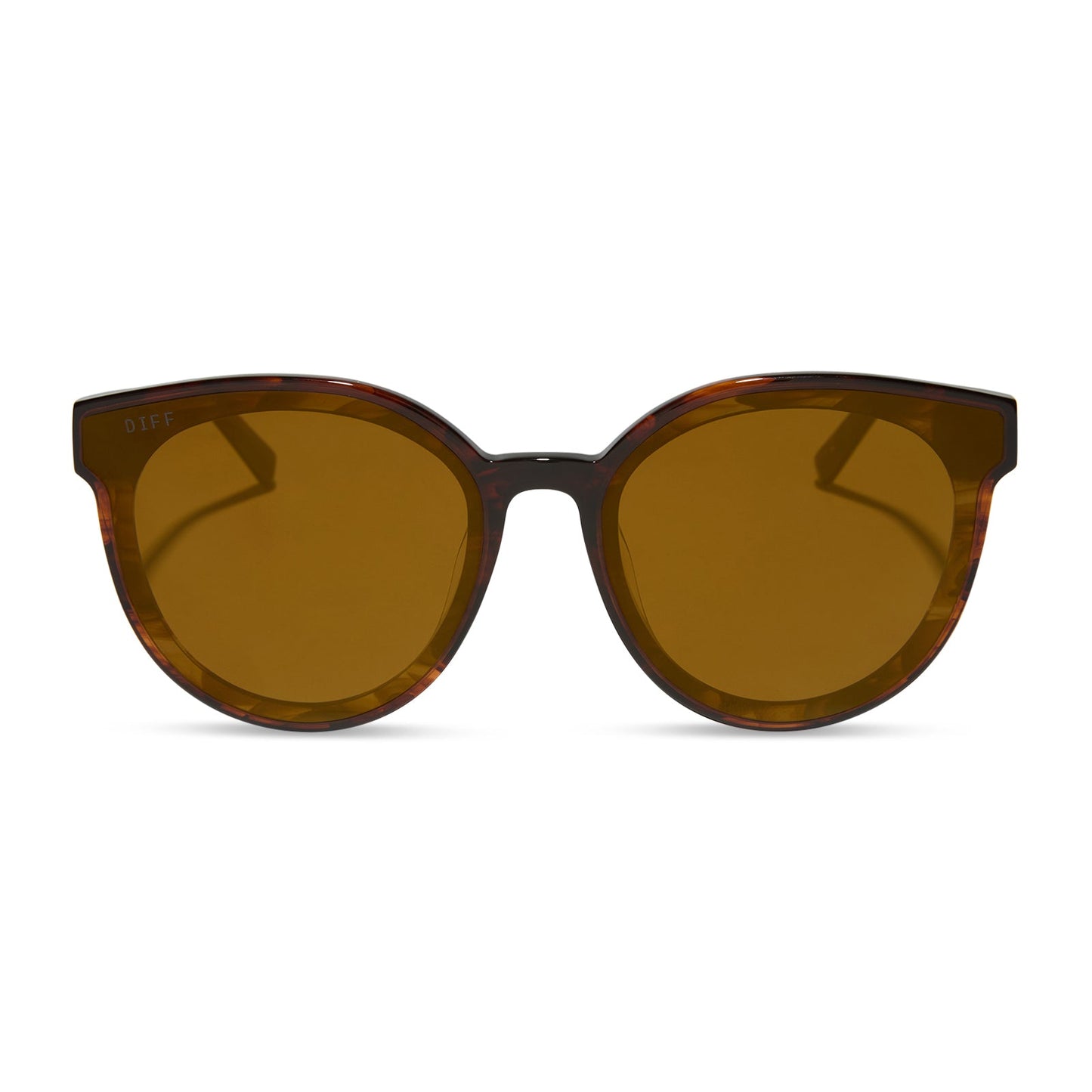 GEMMA - SEQUOIA TORTOISE + BROWN GOLD FLASH SUNGLASSES