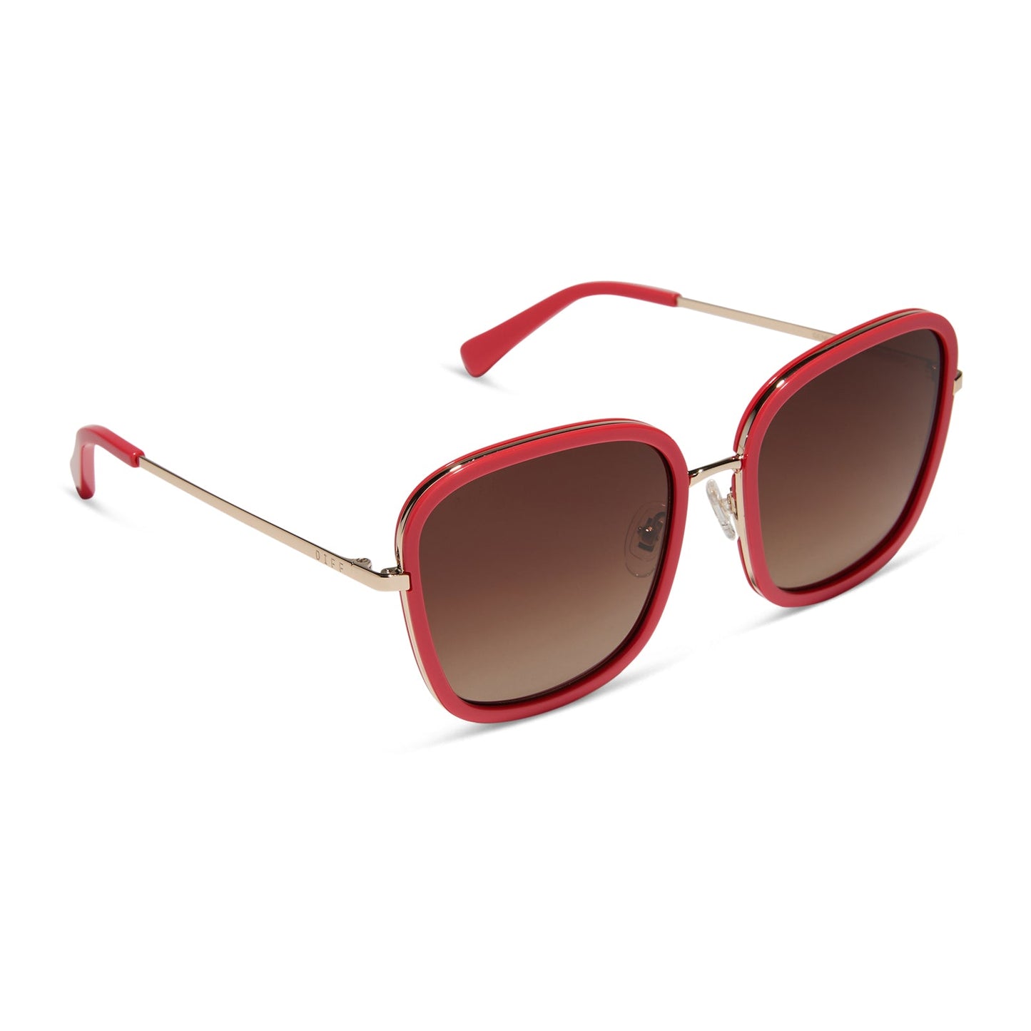 GENEVIVE - SUNSET + BROWN GRADIENT + POLARIZED SUNGLASSES