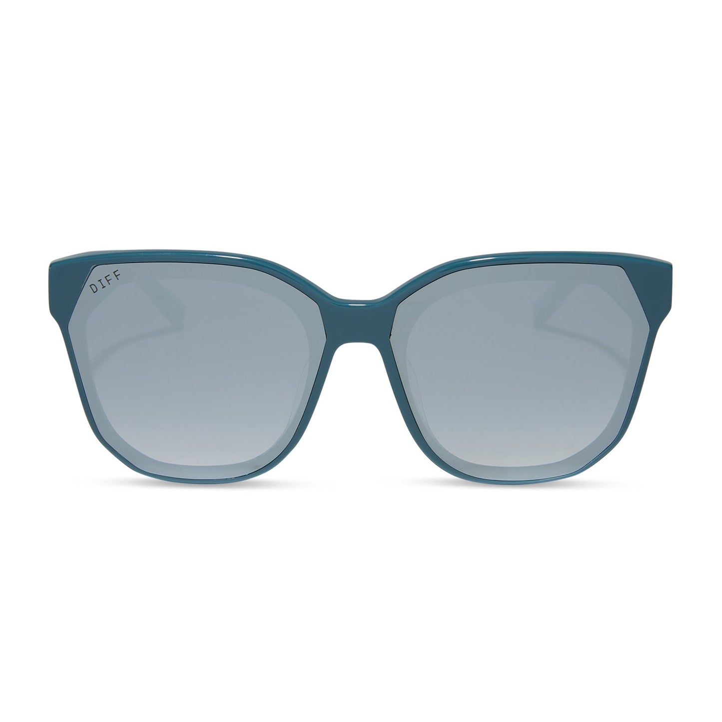 GIA - DEEP SPACE + GREY GRADIENT WITH SILVER FLASH SUNGLASSES