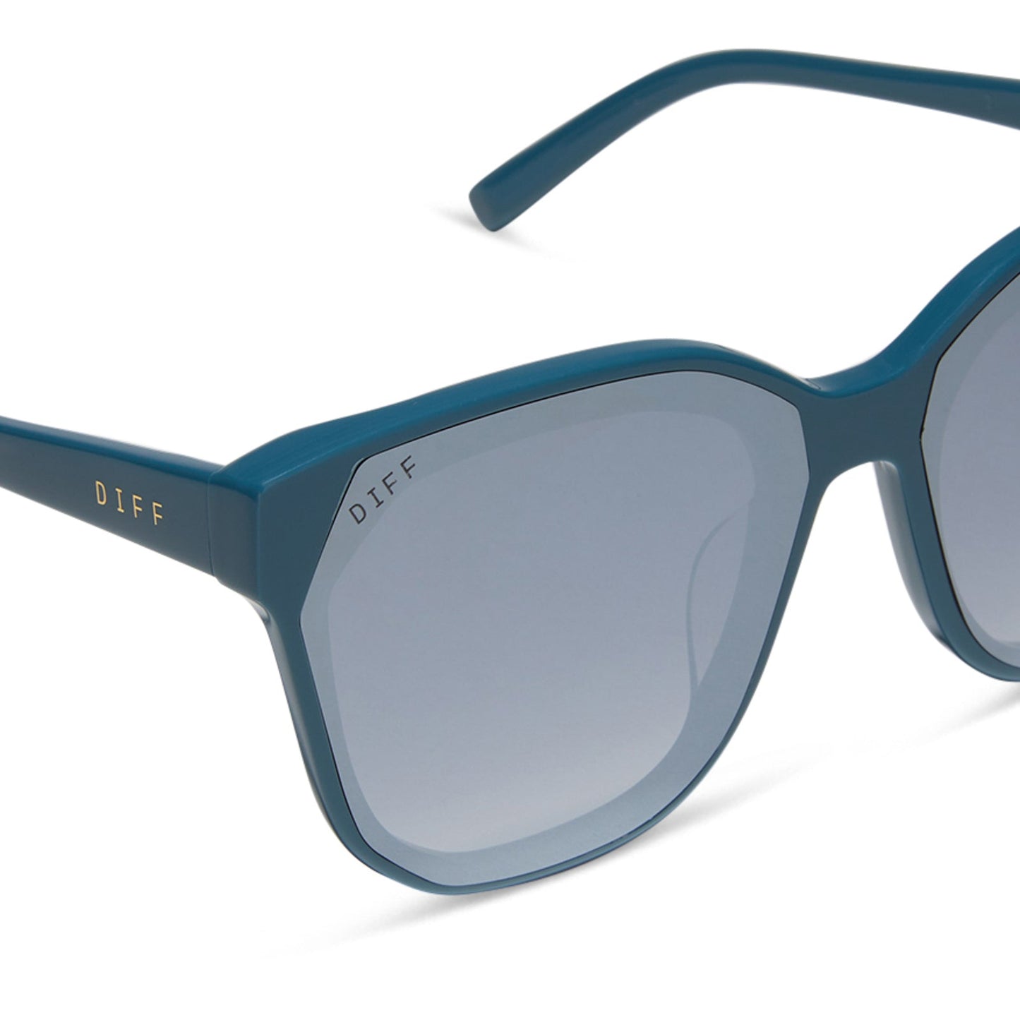 GIA - DEEP SPACE + GREY GRADIENT WITH SILVER FLASH SUNGLASSES